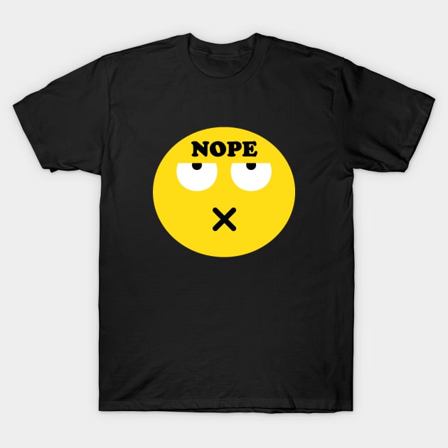 Nope Emoji Face T-Shirt by Stay Studio